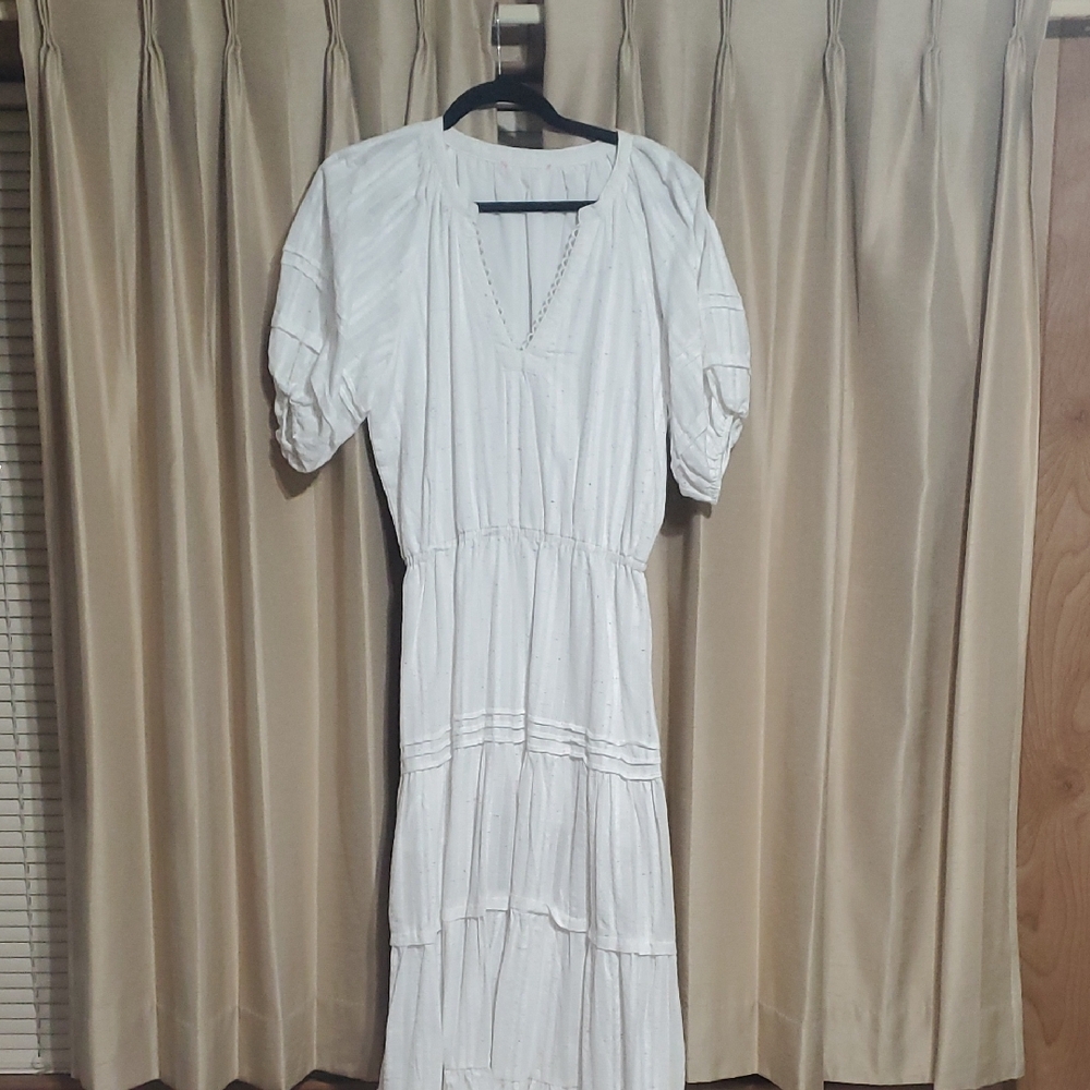 Elegant White Women's Dress